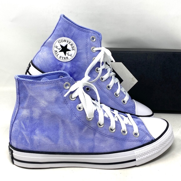 Converse Chuck Taylor High Top Shoe Ultraviolet Canvas Men Size Sneakers A04961F - Picture 2 of 10